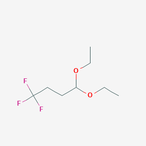 molecular formula C8H15F3O2 B12855256 4,4-Diethoxy-1,1,1-trifluorobutane 