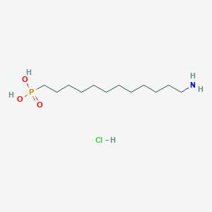 molecular formula C12H29ClNO3P B12855319 12-Aminododecylphosphonic acid hydrochloride 
