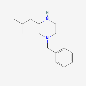 molecular formula C15H24N2 B1285540 1-benzyl-3-isobutylpiperazine CAS No. 928025-43-8