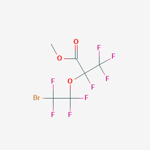 molecular formula C6H3BrF8O3 B12855453 Methyl 2-(2-bromotetrafluoroethoxy)tetrafluoropropionate 