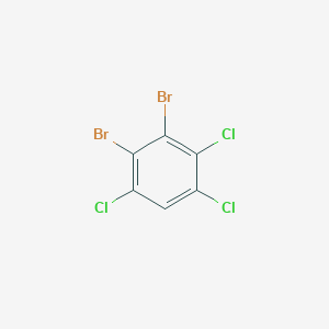 molecular formula C6HBr2Cl3 B12855469 1,2-Dibromo-3,4,6-trichlorobenzene 
