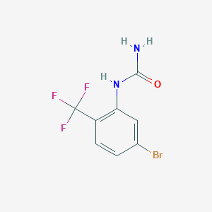 molecular formula C8H6BrF3N2O B12855507 5-Bromo-2-(trifluoromethyl)phenylurea 