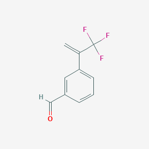 molecular formula C10H7F3O B12855519 3-[1-(Trifluoromethyl)vinyl]benzaldehyde 