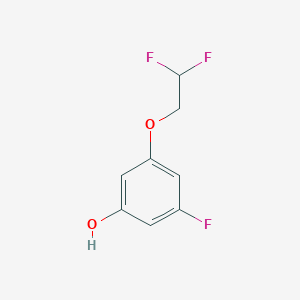 molecular formula C8H7F3O2 B12855581 3-Fluoro-5-(2,2-difluoroethoxy)phenol 