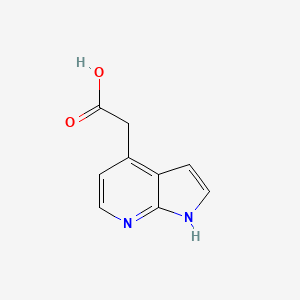 molecular formula C9H8N2O2 B12855619 1H-pyrrolo[2,3-b]pyridine-4-acetic acid 