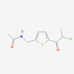 N-{[5-(2-chloropropanoyl)thien-2-yl]methyl}acetamide