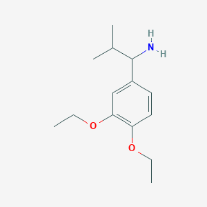 1-(3,4-Diethoxyphenyl)-2-methylpropan-1-amine
