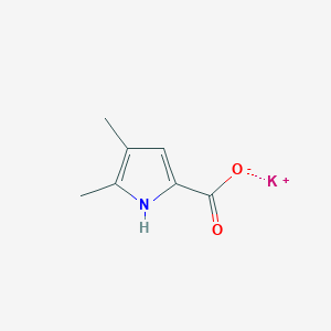 molecular formula C7H8KNO2 B12855670 Potassium 4,5-dimethyl-1H-pyrrole-2-carboxylate 