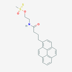 molecular formula C23H23NO3S2 B12855704 N-(2-methylsulfonothioyloxyethyl)-4-pyren-1-ylbutanamide 