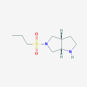 molecular formula C9H18N2O2S B12855715 cis-5-(Propylsulfonyl)octahydropyrrolo[3,4-b]pyrrole 