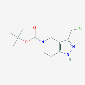 molecular formula C12H18ClN3O2 B12855733 tert-Butyl 3-(chloromethyl)-1,4,6,7-tetrahydro-5H-pyrazolo[4,3-c]pyridine-5-carboxylate 