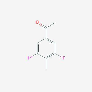 molecular formula C9H8FIO B12855776 3'-Fluoro-5'-iodo-4'-methylacetophenone 