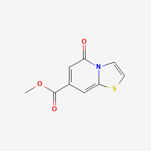 molecular formula C9H7NO3S B12855800 Methyl 5-oxothiazolo[3,2-a]pyridine-7-carboxylate 