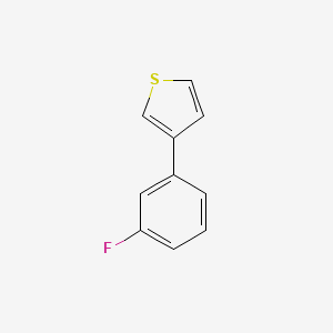 molecular formula C10H7FS B12855819 3-(3-Fluorophenyl)thiophene CAS No. 189335-93-1
