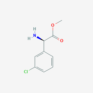 molecular formula C9H10ClNO2 B12855838 Methyl (R)-2-amino-2-(3-chlorophenyl)acetate 