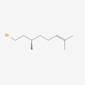 molecular formula C10H19Br B128559 (S)-(+)-Citronellyl bromide CAS No. 143615-81-0