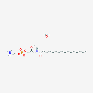 molecular formula C25H55N2O7P B12855908 rac-3-Hexadecanamido-2-methoxypropan-1-ol Phosphocholine Monohydrate 