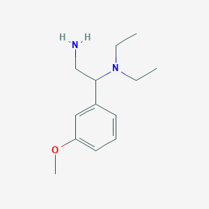 N-[2-amino-1-(3-methoxyphenyl)ethyl]-N,N-diethylamine