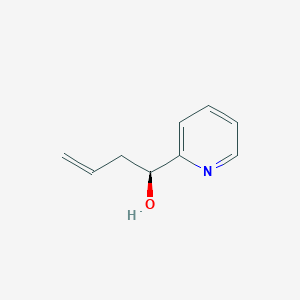 molecular formula C9H11NO B128564 (S)-alpha-Allyl-2-pyridinemethanol CAS No. 144635-02-9