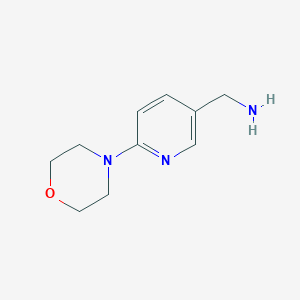 molecular formula C10H15N3O B1285645 (6-Morpholinopyridin-3-yl)methanamine CAS No. 771572-26-0