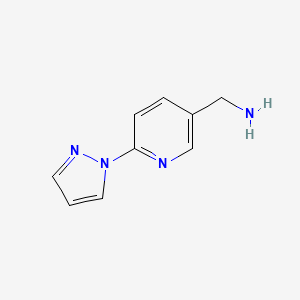 [6-(1H-pyrazol-1-yl)pyridin-3-yl]methylamine
