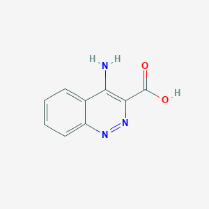 molecular formula C9H7N3O2 B128568 4-Aminocinnoline-3-carboxylic acid CAS No. 143232-59-1