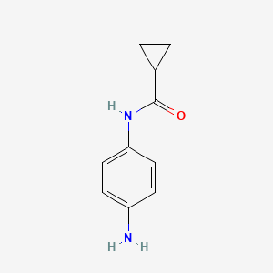 molecular formula C10H12N2O B1285682 N-(4-氨基苯基)环丙烷甲酰胺 CAS No. 74617-73-5
