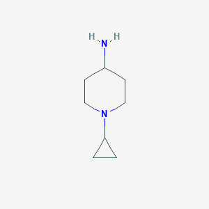 molecular formula C8H16N2 B1285684 1-环丙基哌啶-4-胺 CAS No. 62813-02-9