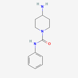 molecular formula C12H17N3O B1285685 4-amino-N-phenylpiperidine-1-carboxamide CAS No. 937602-01-2