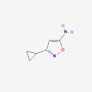 molecular formula C6H8N2O B1285702 3-Cyclopropylisoxazol-5-amine CAS No. 21080-91-1