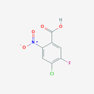 molecular formula C7H3ClFNO4 B128571 4-Chloro-5-fluoro-2-nitrobenzoic acid CAS No. 129951-45-7