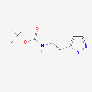 molecular formula C11H19N3O2 B12857321 tert-Butyl (2-(1-methyl-1H-pyrazol-5-yl)ethyl)carbamate 
