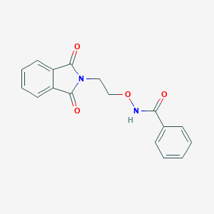 molecular formula C17H14N2O4 B128574 N-(2-(1,3-二氧代异吲哚啉-2-基)乙氧基)苯甲酰胺 CAS No. 123529-05-5