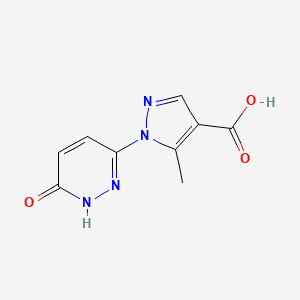 5-methyl-1-(6-oxo-1,6-dihydropyridazin-3-yl)-1H-pyrazole-4-carboxylic acid
