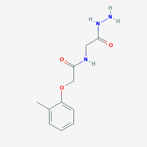 molecular formula C11H15N3O3 B12857483 N-Hydrazinocarbonylmethyl-2-o-tolyloxy-acetamide 