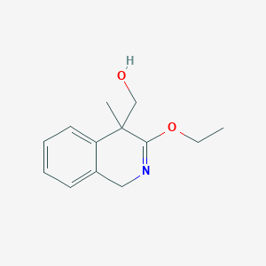 molecular formula C13H17NO2 B128575 (3-Ethoxy-4-methyl-1H-isoquinolin-4-yl)methanol CAS No. 143265-95-6