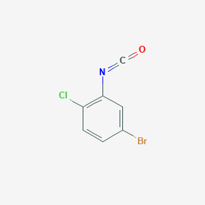molecular formula C7H3BrClNO B1285757 4-Bromo-1-chloro-2-isocyanatobenzene CAS No. 923693-67-8