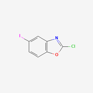 molecular formula C7H3ClINO B12857619 2-Chloro-5-iodobenzo[d]oxazole 