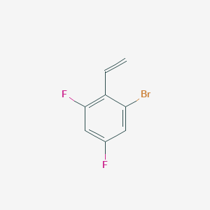 molecular formula C8H5BrF2 B12857622 2-Bromo-4,6-difluorostyrene 