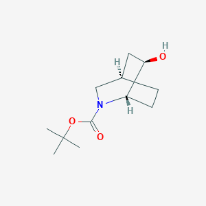molecular formula C12H21NO3 B12857636 tert-Butyl (1S,4R,6R)-6-hydroxy-2-azabicyclo[2.2.2]octane-2-carboxylate 
