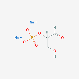 molecular formula C3H5Na2O6P B12857693 DL-Glyceraldehyde 2-phosphate sodium salt 