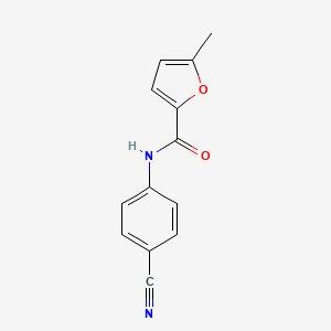 molecular formula C13H10N2O2 B12857737 N-(4-cyanophenyl)-5-methylfuran-2-carboxamide 