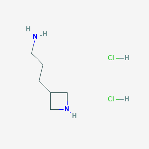 molecular formula C6H16Cl2N2 B12857788 3-(Azetidin-3-yl)propan-1-amine dihydrochloride 