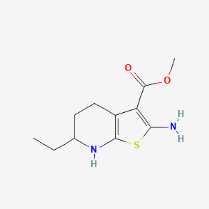 molecular formula C11H16N2O2S B12857820 Methyl 2-amino-6-ethyl-4,5,6,7-tetrahydrothieno[2,3-b]pyridine-3-carboxylate 