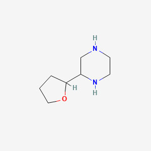 molecular formula C8H16N2O B12857870 2-(Tetrahydrofuran-2-yl)piperazine 
