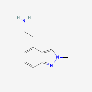 molecular formula C10H13N3 B12858064 4-(2-Aminoethyl)-2-methyl-2H-indazole 