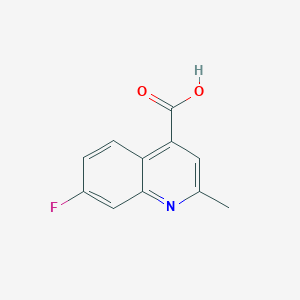 molecular formula C11H8FNO2 B1285811 7-Fluoro-2-methylquinoline-4-carboxylic acid CAS No. 915923-73-8