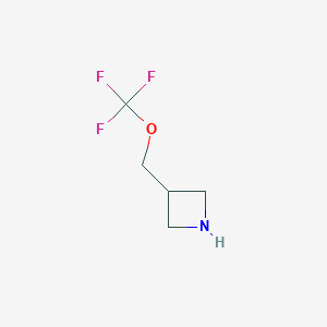 molecular formula C5H8F3NO B12858118 3-(Trifluoromethoxymethyl)azetidine 