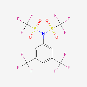 molecular formula C10H3F12NO4S2 B12858147 N-(3,5-Bis-trifluoromethylphenyl) bis-trifluoro methane sulfonimide 