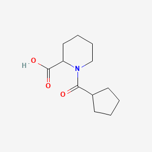 molecular formula C12H19NO3 B1285815 1-(Cyclopentylcarbonyl)piperidine-2-carboxylic acid CAS No. 1044637-65-1